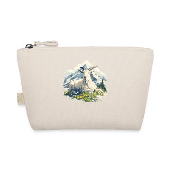 Alpine Goat Bergziegen Bergziege - Bio-Täschchen - Natur - Vorne