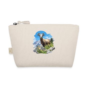 Alpine Goat Bergziegen Bergziege - Bio-Täschchen - Natur - Vorne