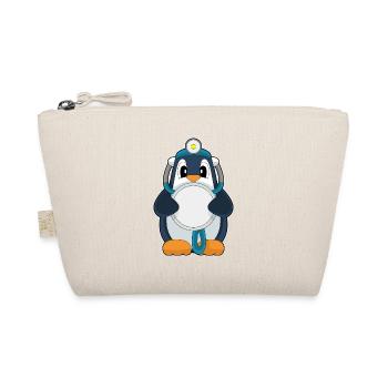 Penguin Doctor Stethoscope - Organic Pouch - nature - Front
