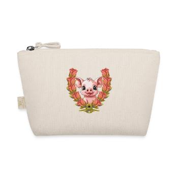 Cochon porte-bonheur cadeau d’anniversaire - Trousse biologique - nature - Devant
