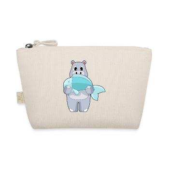 Hippopotamus Angler Fish Fishing - Organic Pouch - nature - Front