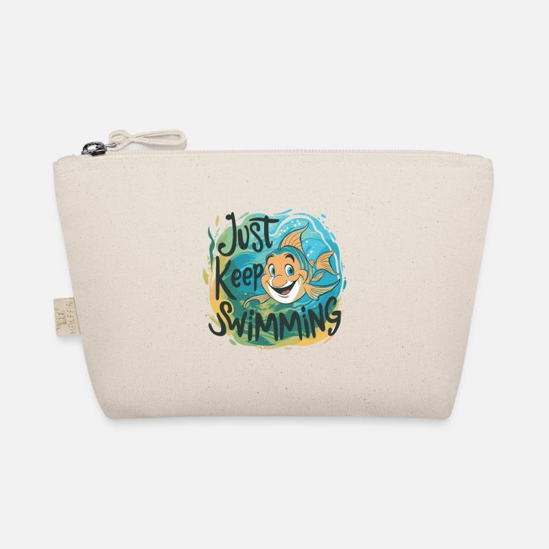 SCHWIMMEN SIE EINFACH WEITER Bio-Täschchen