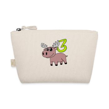 3e anniversaire motif orignal - trois ans - Trousse biologique - nature - Devant