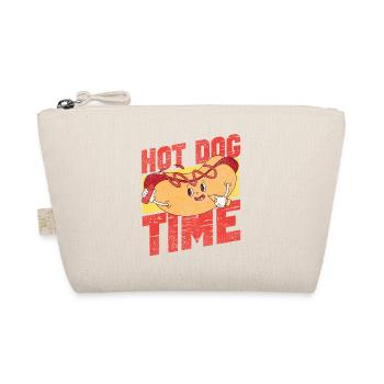 Hot Dog Adult Vintage Hot Dog Time - Bio-Täschchen - Natur - Vorne