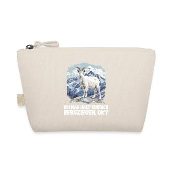Alpine Goat Bergziegen Bergziege - Bio-Täschchen - Natur - Vorne