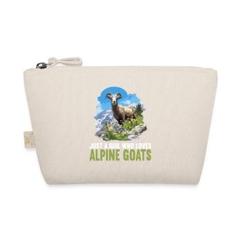Alpine Goat Bergziegen Bergziege - Bio-Täschchen - Natur - Vorne