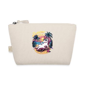 Summer vibes Einhorn - Bio-Täschchen - Natur - Vorne