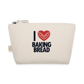 Ich liebe Brotbacken Brotbackautomat Brotteig Brot Brot - Bio-Täschchen - Natur - Vorne