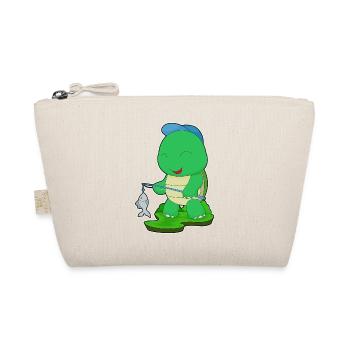 Turtle Angler Fish Fishing - Organic Pouch - nature - Front