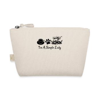 I’m A Simple Lady - Amoureux de la couture Amoureux des chats - Trousse biologique - nature - Devant