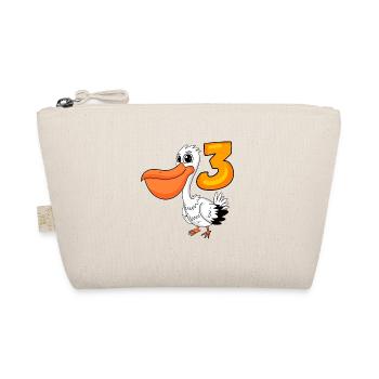 3ème anniversaire motif pélican - trois ans - Trousse biologique - nature - Devant