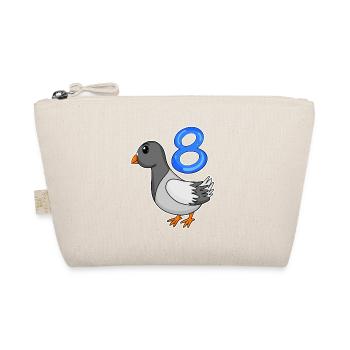 Motif 8ème Anniversaire Colombe - Huit ans - Trousse biologique - nature - Devant