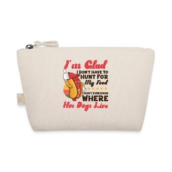 Hot Dog Adult I'm Glad I Don't - Organic Pouch - nature - Front