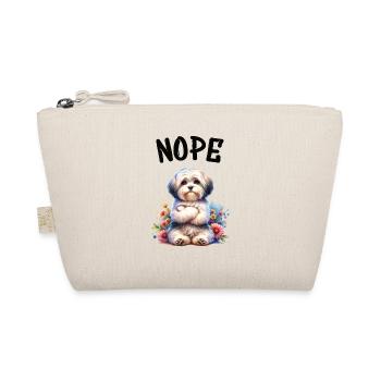 Havanese Funny Saying Nope for Dog Lovers - Organic Pouch - nature - Front