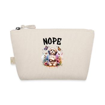 Havanese Funny Saying Nope for Dog Lovers - Organic Pouch - nature - Front