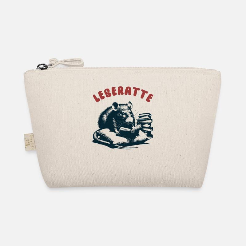 Leseratte - Lesende Ratte Bio-Täschchen