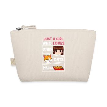 Just a Girl Who Loves Anime Cats Nachos - Bio-Täschchen - Natur - Vorne