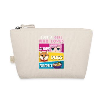Just a Girl Who Loves Anime Dogs Ramen - Organic Pouch - nature - Front