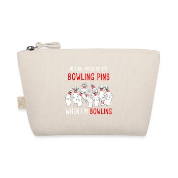 Bowler Sport Hobby Bowling Pin - Organic Pouch - nature - Front