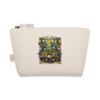 Frog Crown King Fairy Tale Kids Baby Animals - Organic Pouch - nature - Front