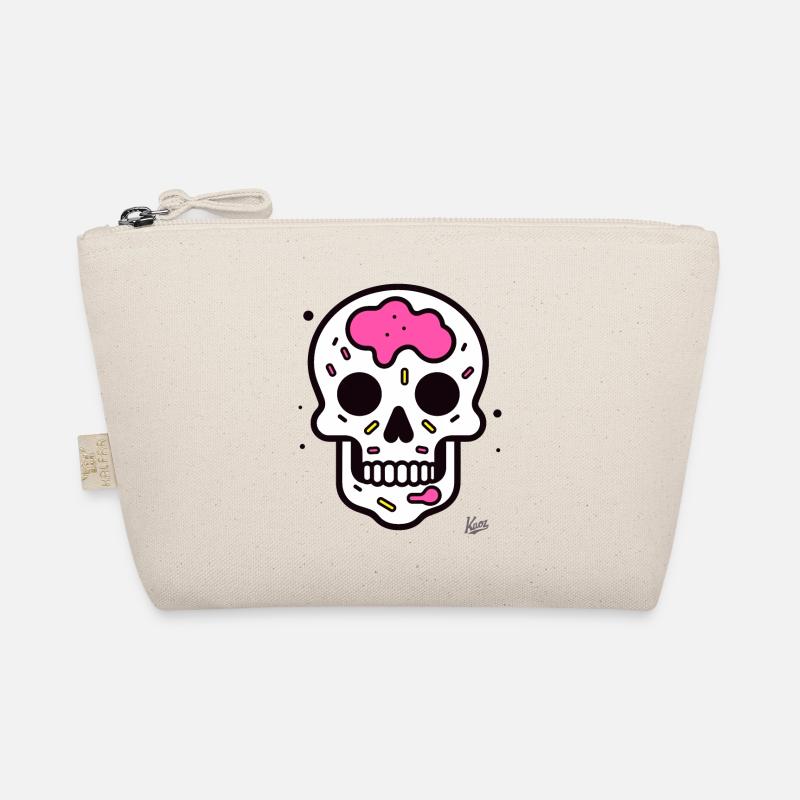 Pop Art Cartoon Skull Skull Organic Pouch
