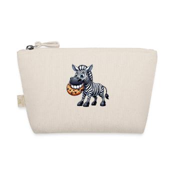 Zebra Biscuit Cartoon Cute Teeth - Organic Pouch - nature - Front