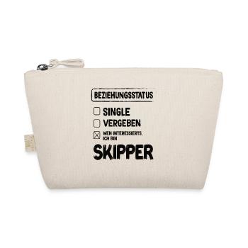 Skipper Relationship Status Skipper Sailing Sailor - Organic Pouch - nature - Front