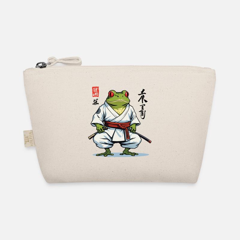 Samurai Frosch Vintage Ukiyo-e Stil Aesthetic Bio-Täschchen