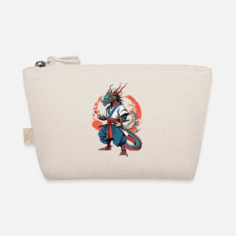 Samouraï Dragon Vintage Ukiyo-e Style Artwork Trousse biologique
