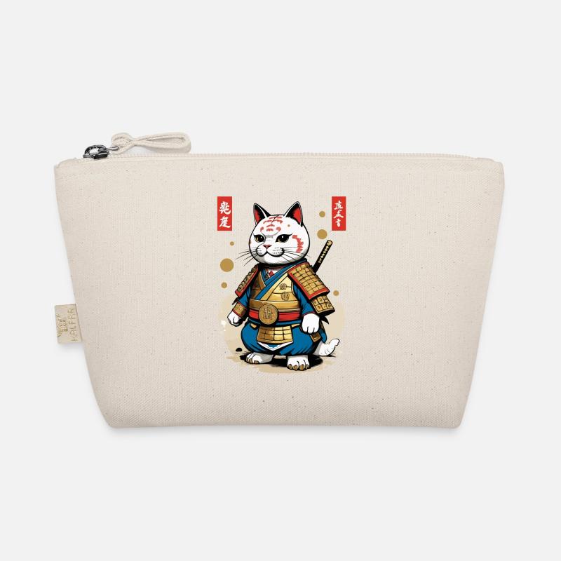 Chat samouraï dans le style esthétique japonais Trousse biologique
