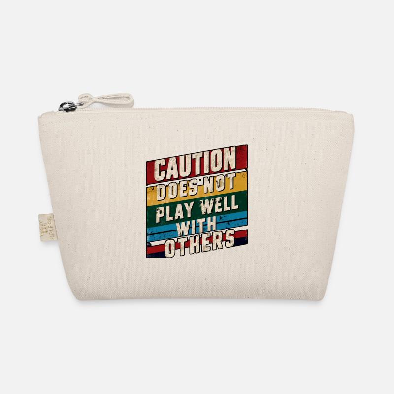 Caution Does Not Play Well With Others 90 Bio-Täschchen