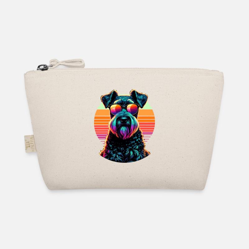 Retro Sunset Sunglasses Kerry Blue Terrier Organic Pouch