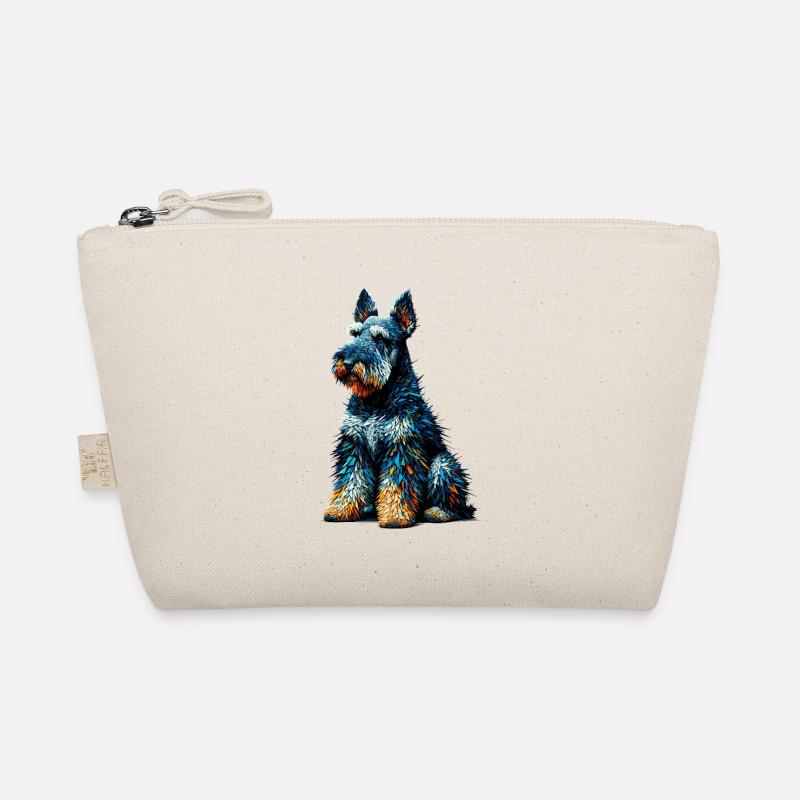 Polygon Art Kerry Blue Terrier Terriers Bio-Täschchen