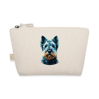 Polygon Art Kerry Blue Terrier Terriers - Organic Pouch - nature - Front