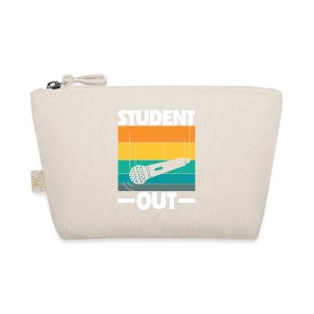 Student Out Mic Drop Abschluss im Ruhestand - Bio-Täschchen - Natur - Vorne