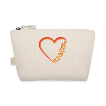 Hot Dog Adult Heart - Organic Pouch - nature - Front