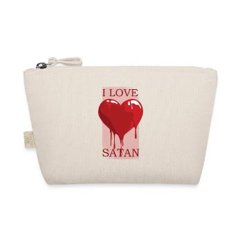 Liebe Satan Triefendes Herz - Bio-Täschchen - Natur - Vorne