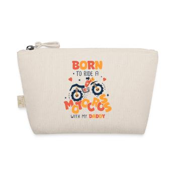 Geboren, um mit Papa Motocross zu fahren - Bio-Täschchen - Natur - Vorne