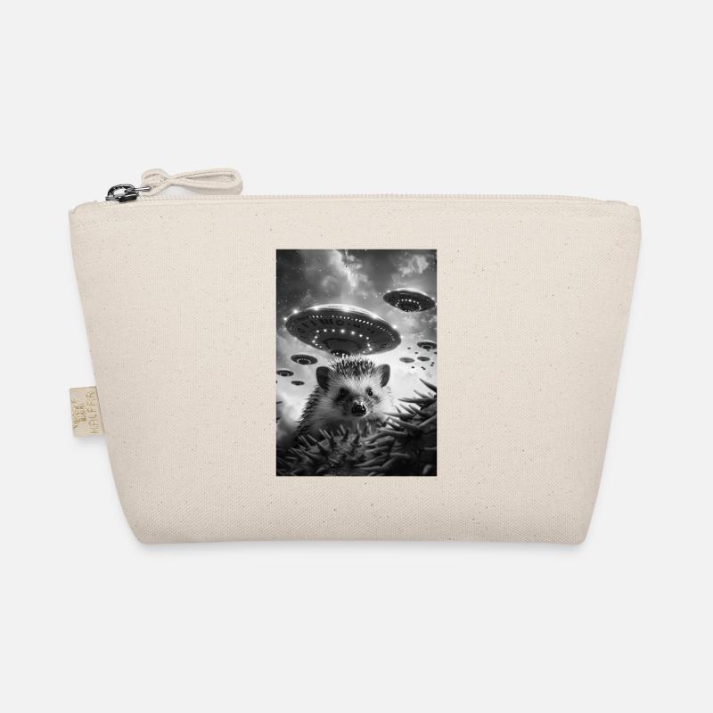 Ufo Selfie Hedgehog Organic Pouch