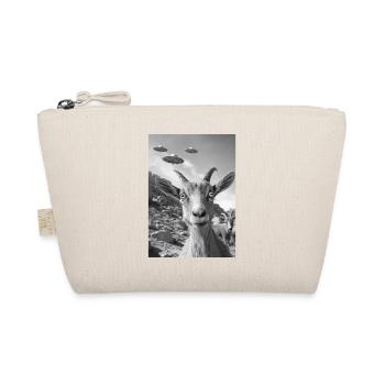 Ufo Selfie Ibex - Bio-Täschchen - Natur - Vorne