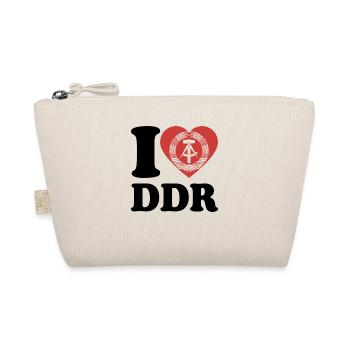 I Love DDR - Herz - Ostalgie - Bio-Täschchen - Natur - Vorne