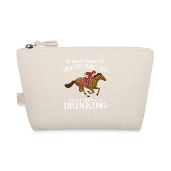 Weekend Forecast Horse Racing Chance of Drinking - Bio-Täschchen - Natur - Vorne