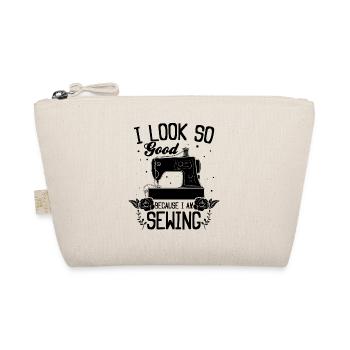Seamstress Sewing Lover - I look so good because I - Bio-Täschchen - Natur - Vorne