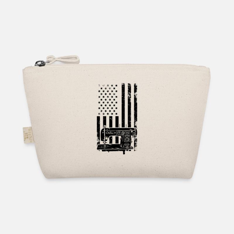 Sewing US flag Sewing Machine Organic Pouch