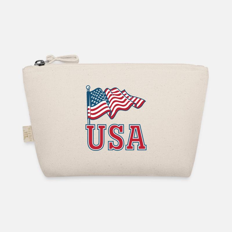 USA Flag Organic Pouch