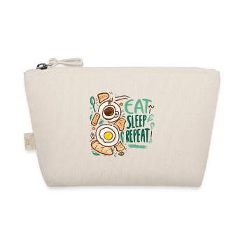 EAT SLEEP REPEAT - Organic Pouch - nature - Front