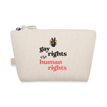LGBT Pride Month - Gay Rights Are Human Rights - Organic Pouch - nature - Front