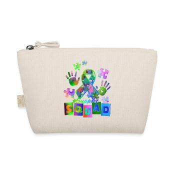 Autism Superhero Caregiver Puzzle Children Anomalous - Organic Pouch - nature - Front