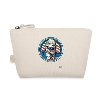 A Patriotic White Collar Monster - Organic Pouch - nature - Front