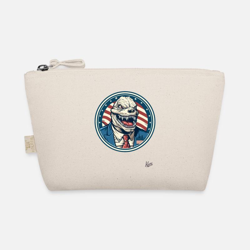 A Patriotic White Collar Monster Organic Pouch